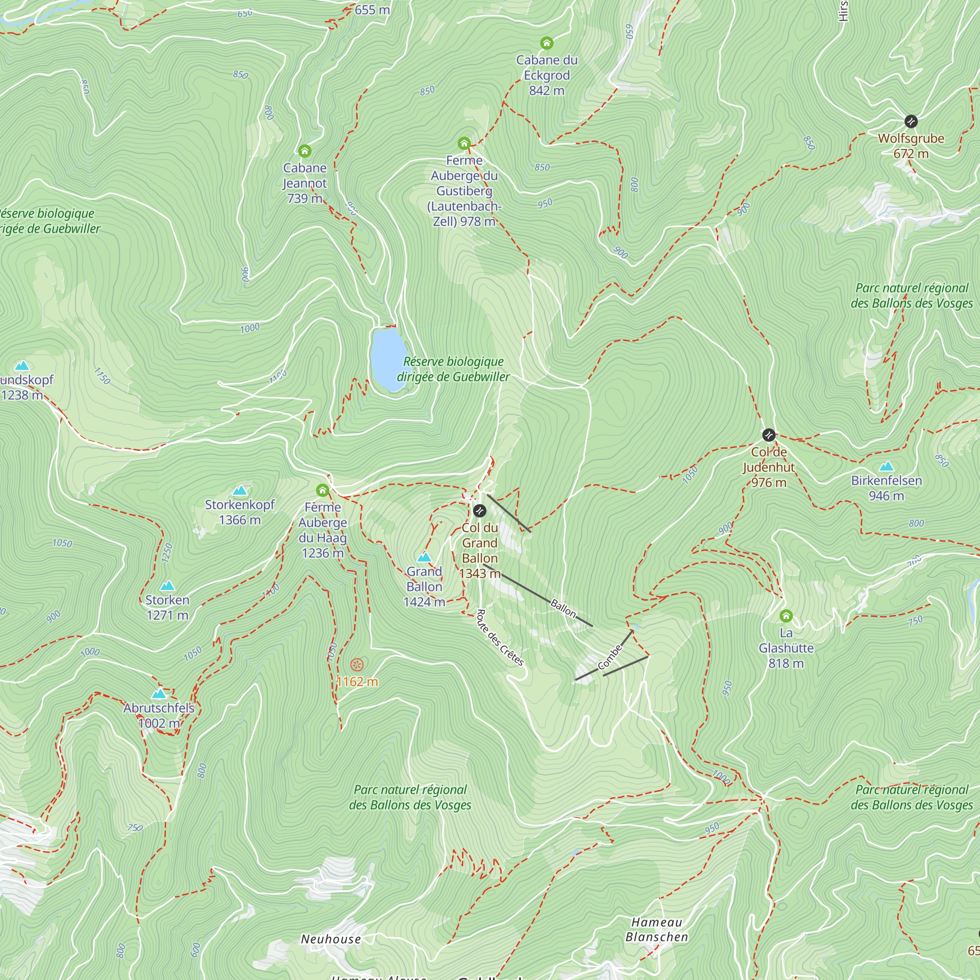 La Vue des Alpes map