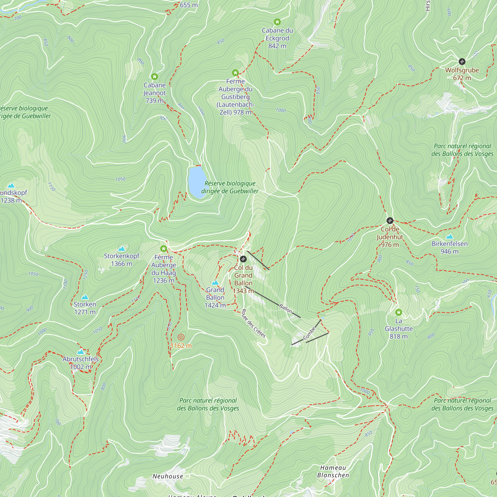 La Vue des Alpes map