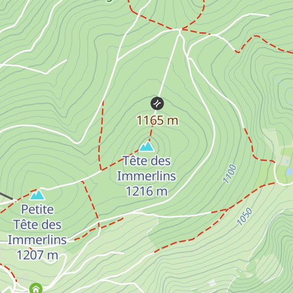 Map of Tête des Immerlins