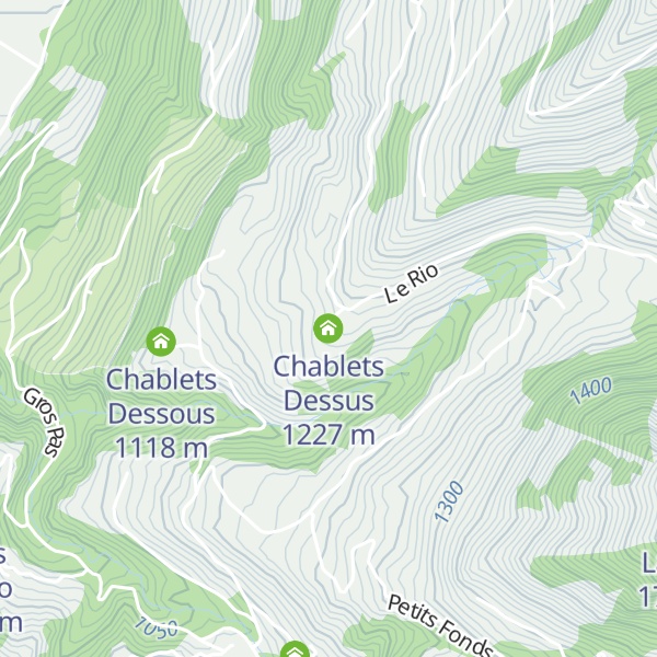 Map of Chablets Dessus