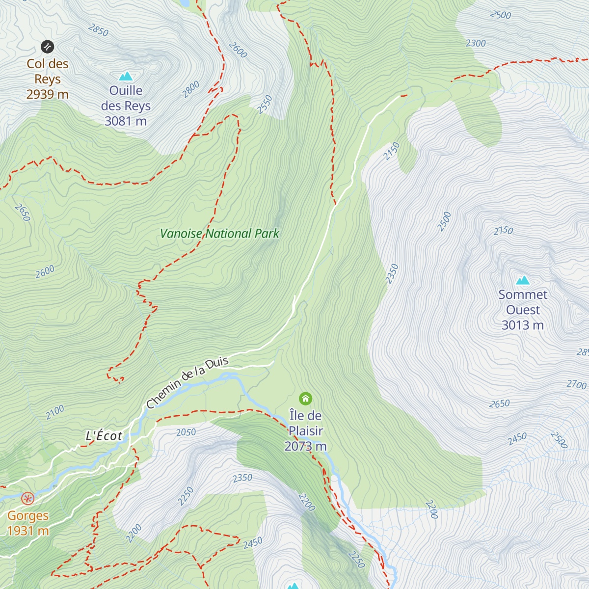 Le Chalet du Papi map