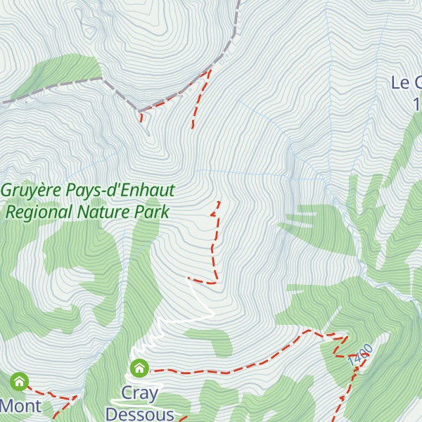 Map of Cray Dessus