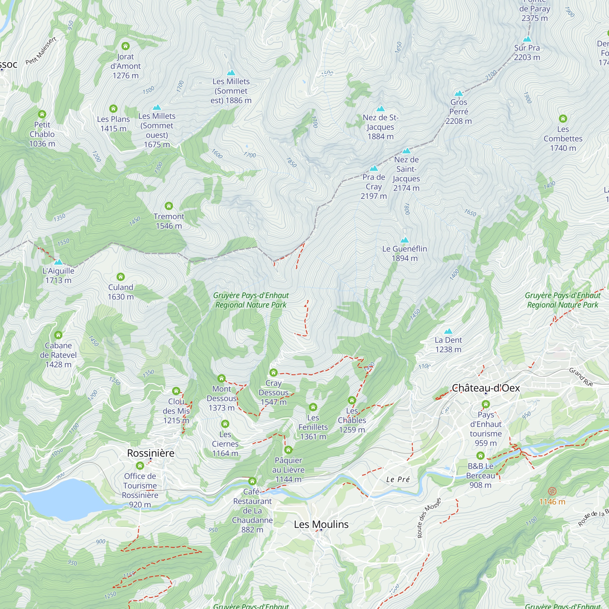 Cray Dessus map