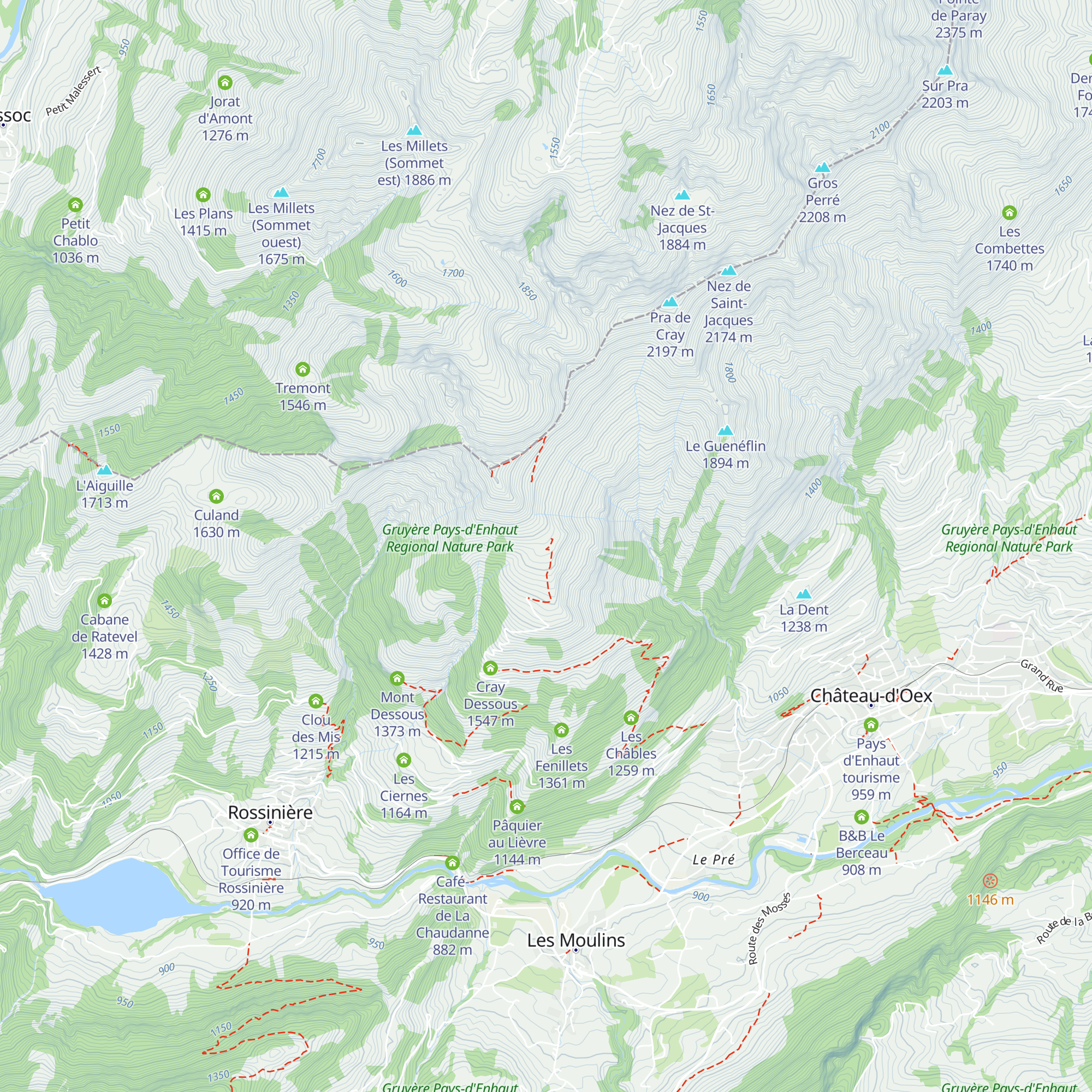 Cray Dessus map