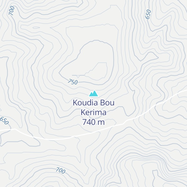 Map of Koudia Bou Kerima