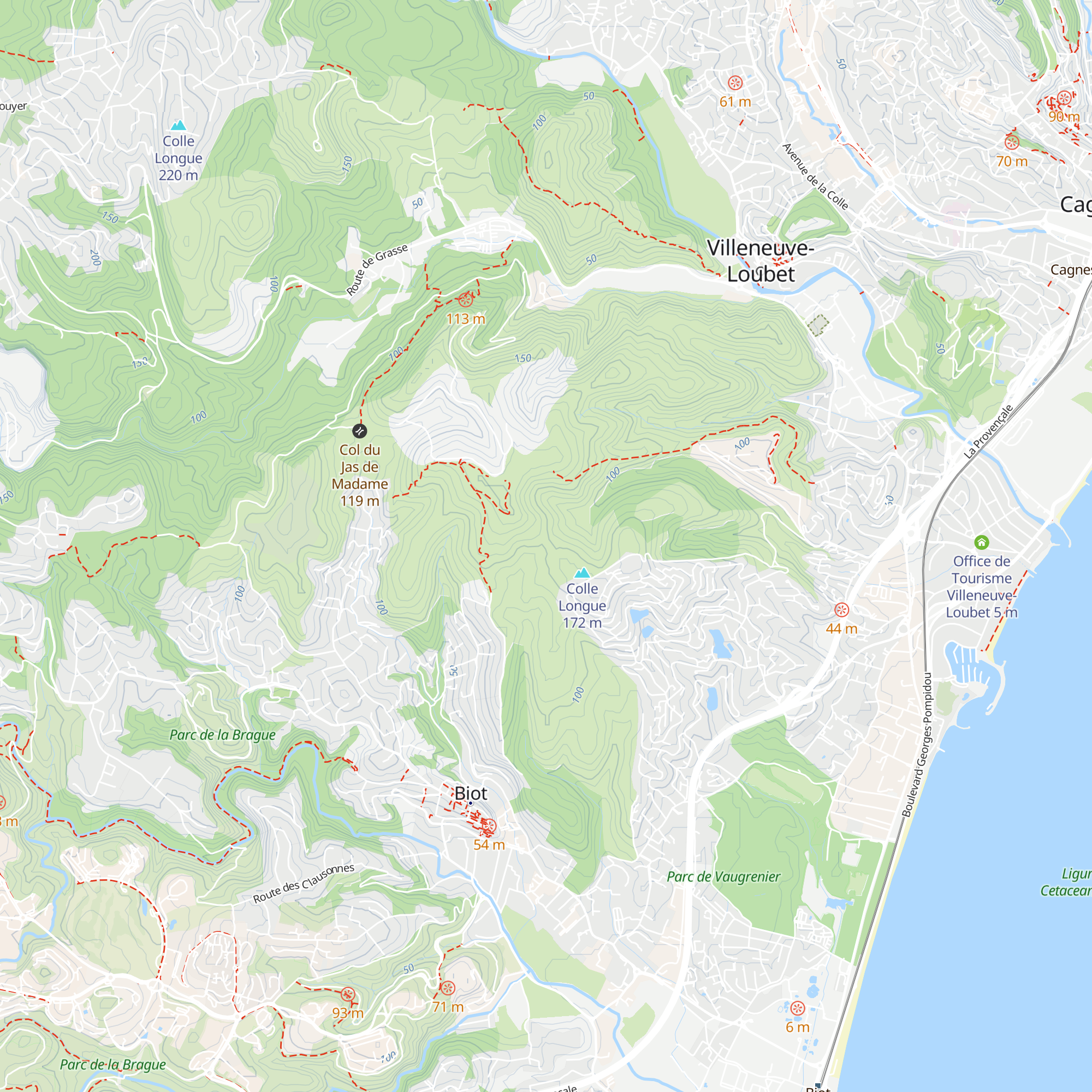 Petite cabane elevé à 1.5m map