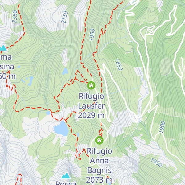 Map of Rifugio Alpino Casa San Gioachino