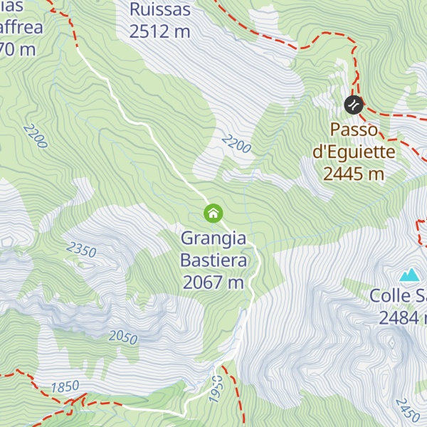 Map of Grangia Bastiera