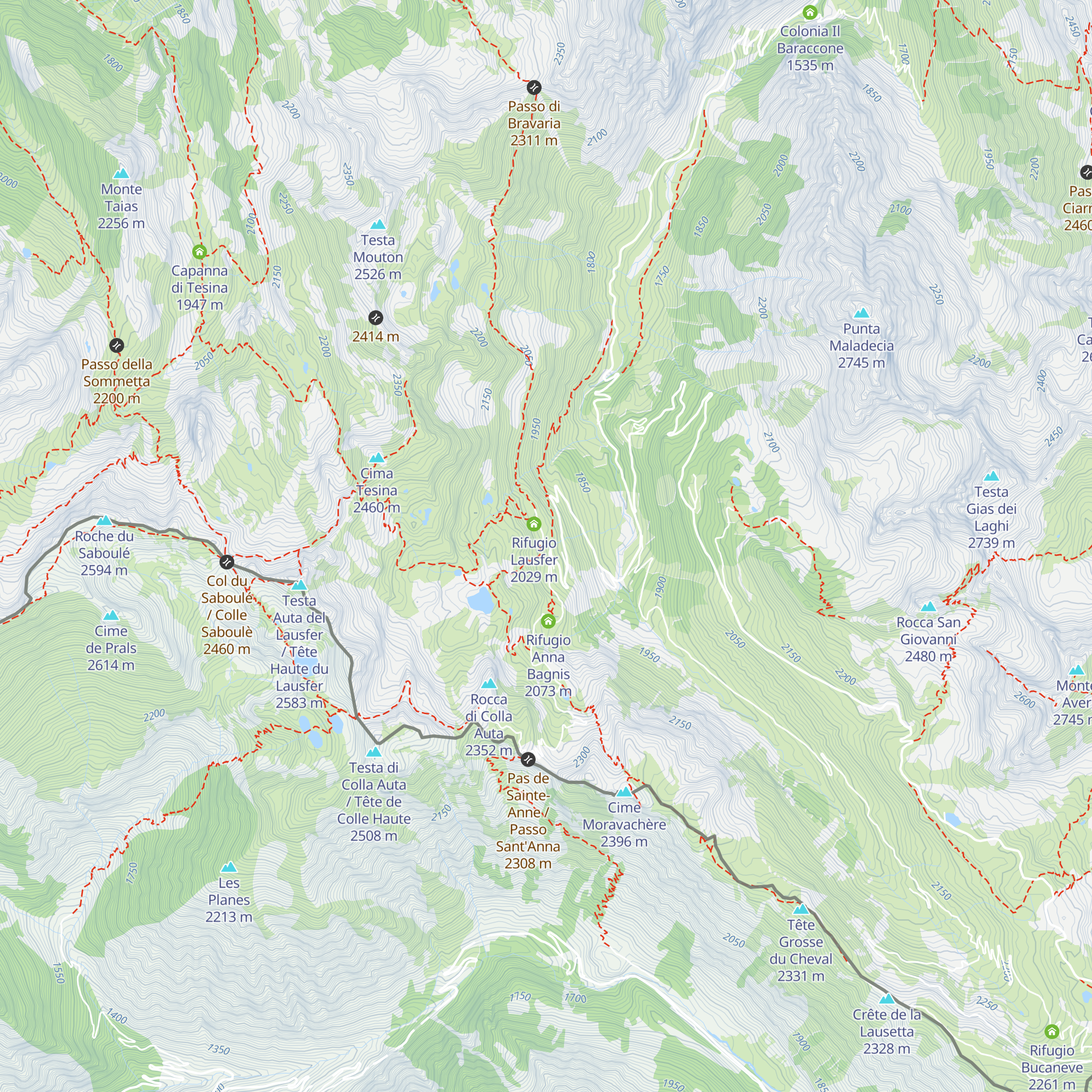 Posto Tappa map