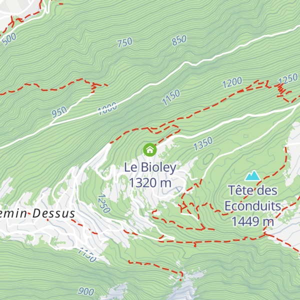 Map of Le Bioley