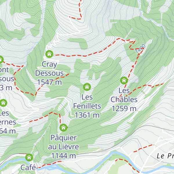 Map of Les Fenillets