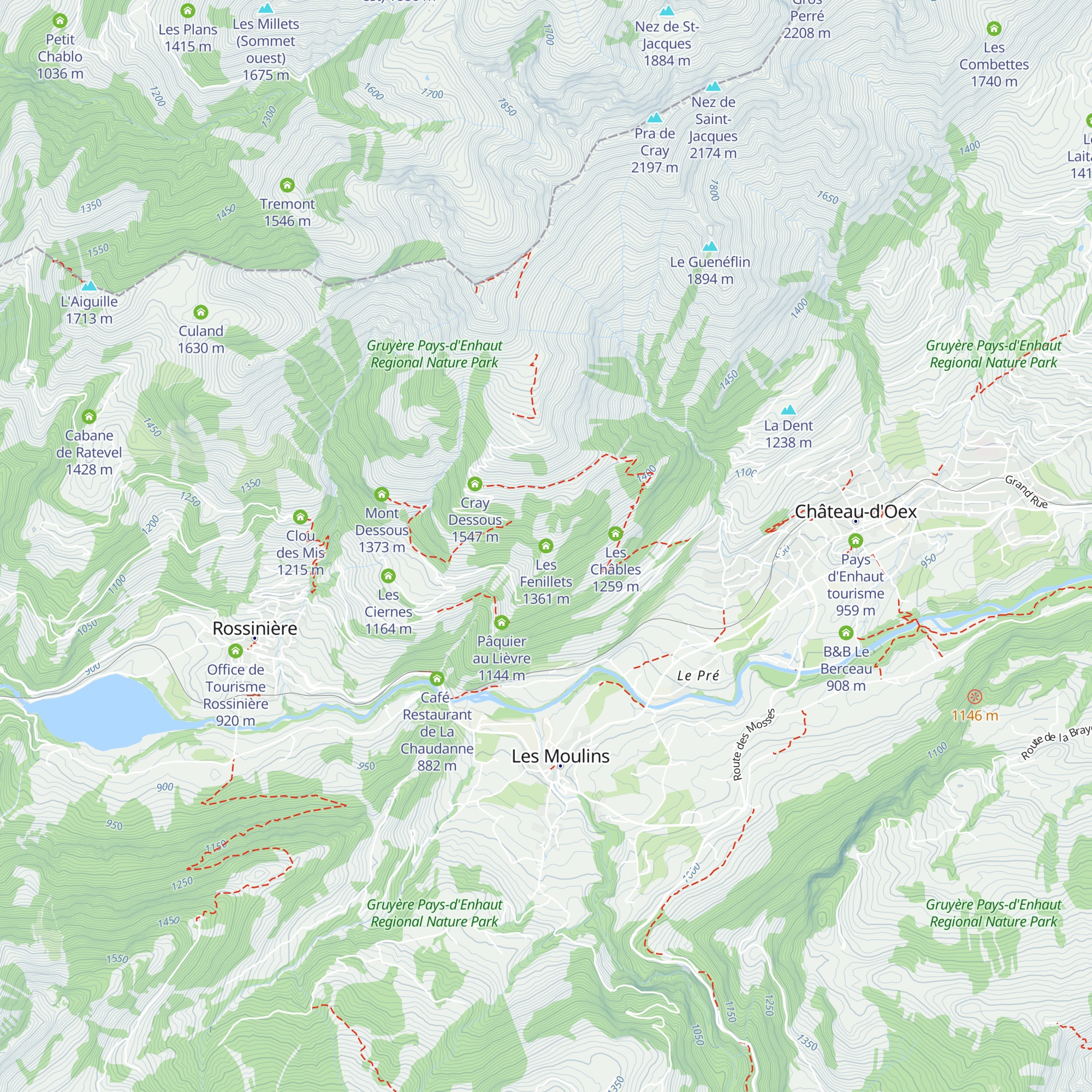 Les Fenillets map