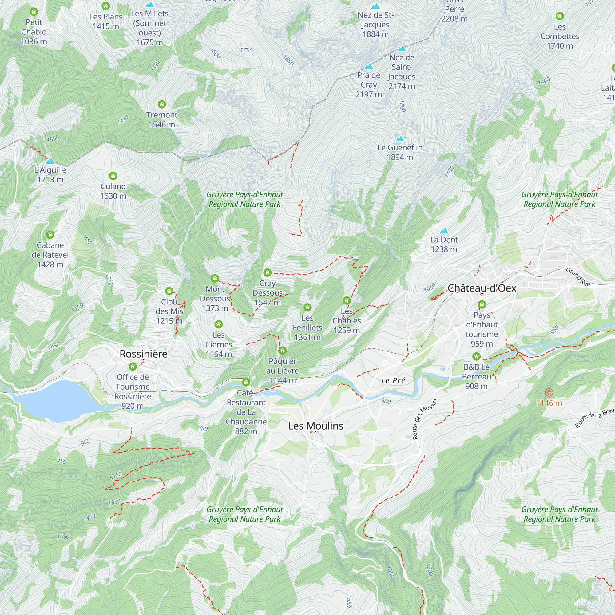 Les Fenillets map