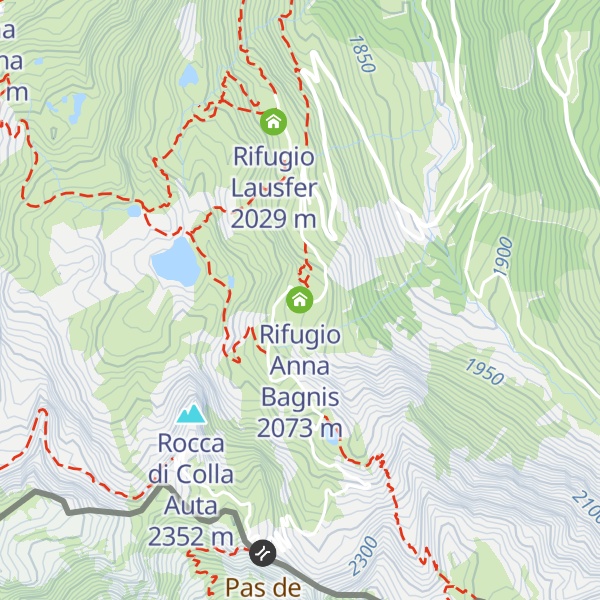 Map of Rifugio Anna Bagnis