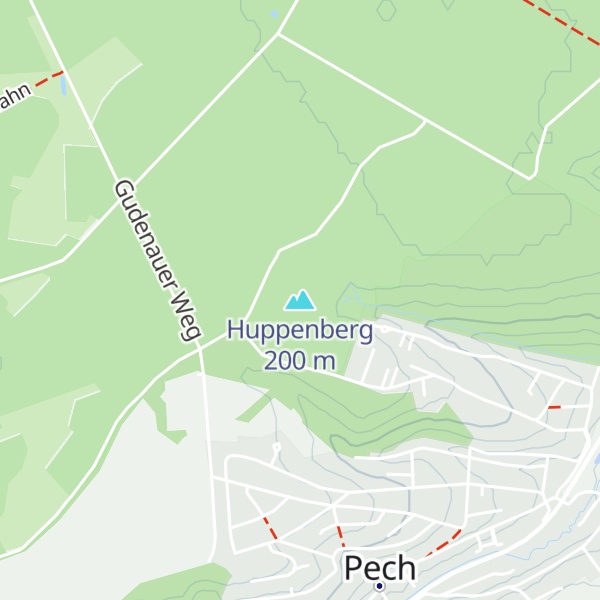 Map of Huppenberg