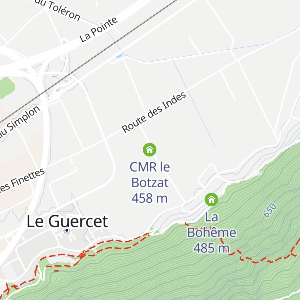 Map of CMR le Botzat