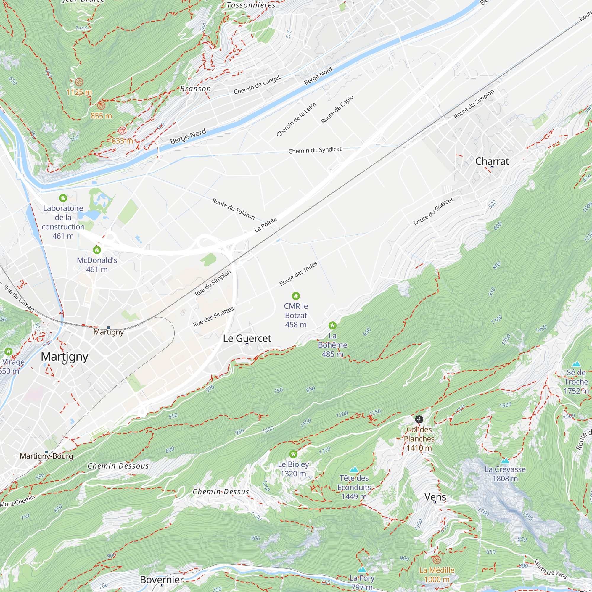 CMR le Botzat map