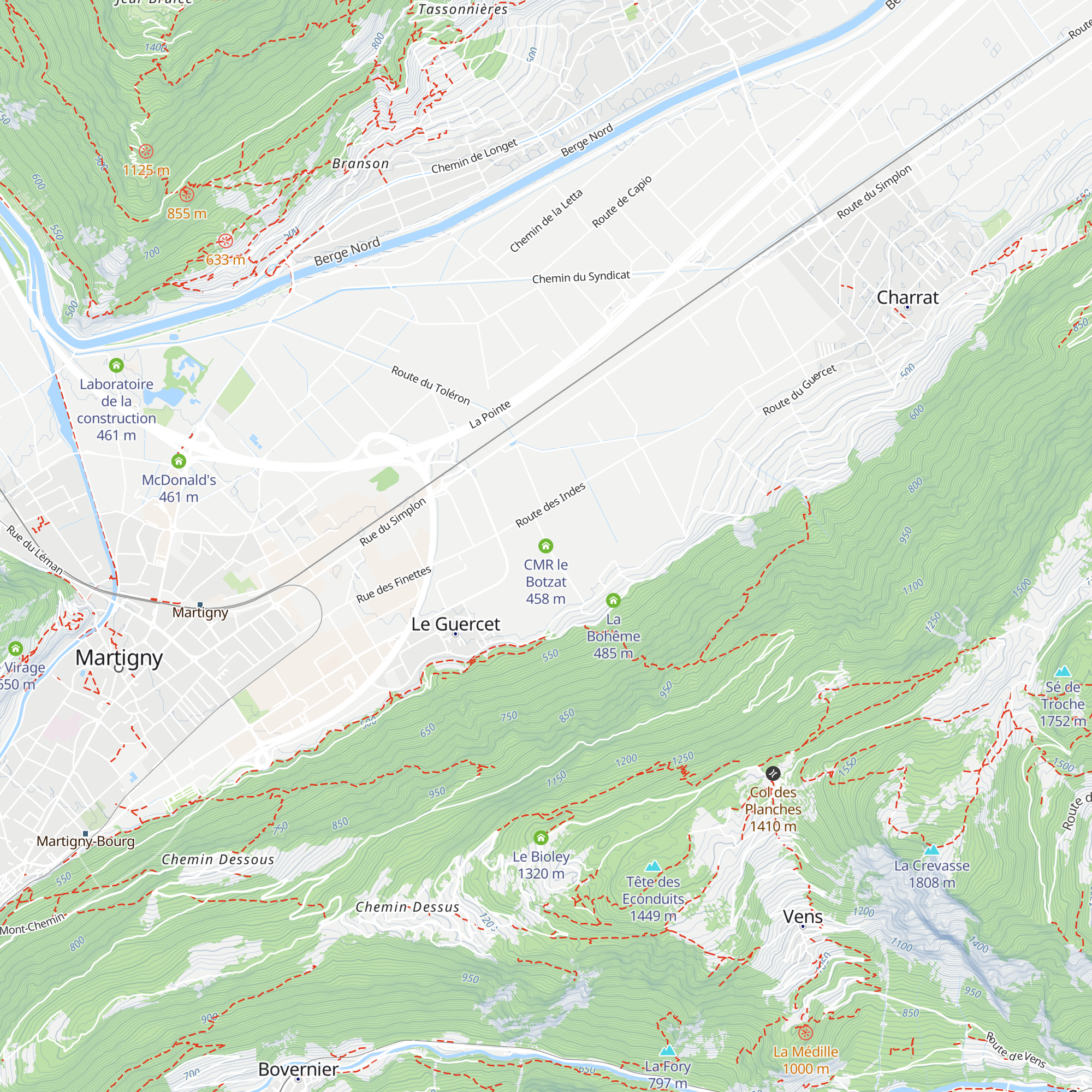 CMR le Botzat map