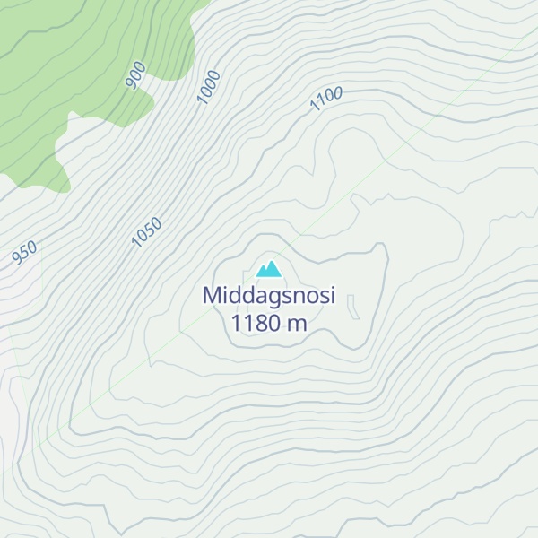 Map of Middagsnosi