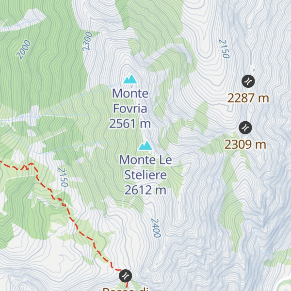 Map of Monte Le Steliere