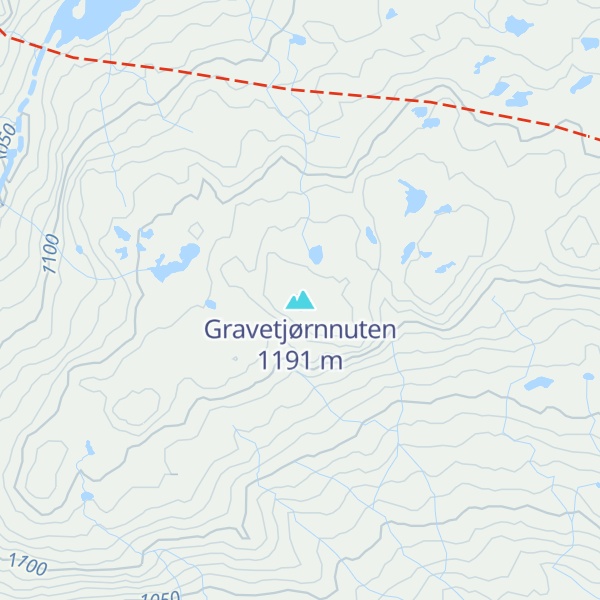 Map of Gravetjørnnuten