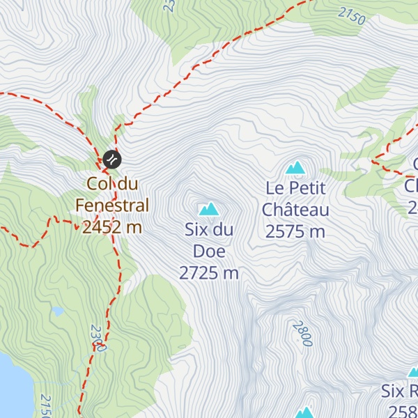 Map of Six du Doe