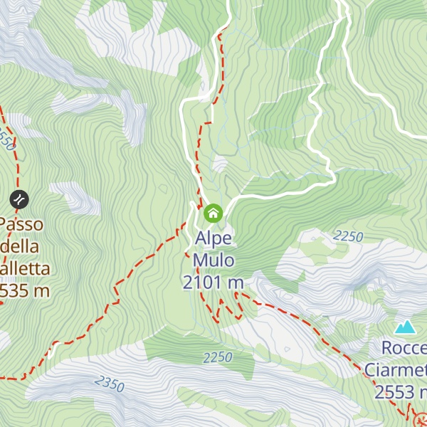 Map of Alpe Mulo