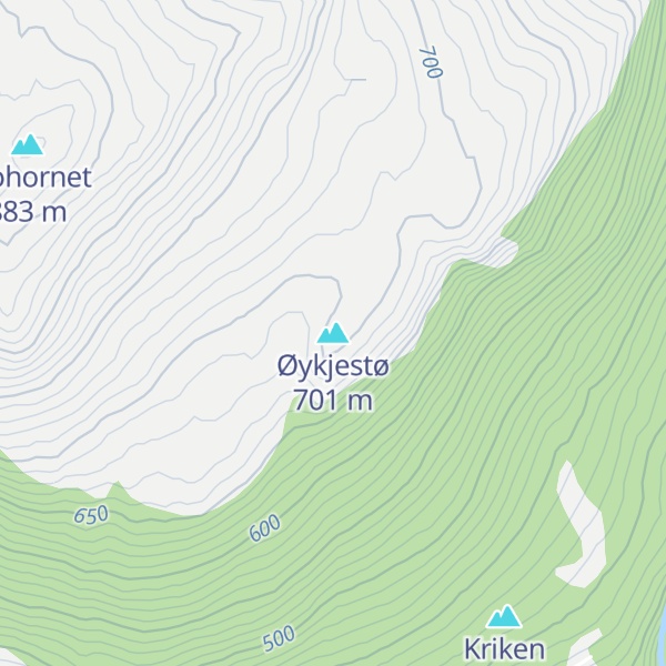 Map of Øykjestø