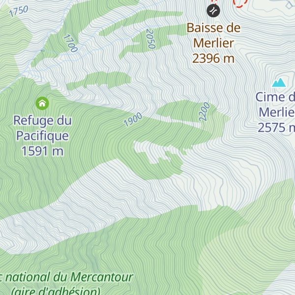 Map of Cabane de Merlier