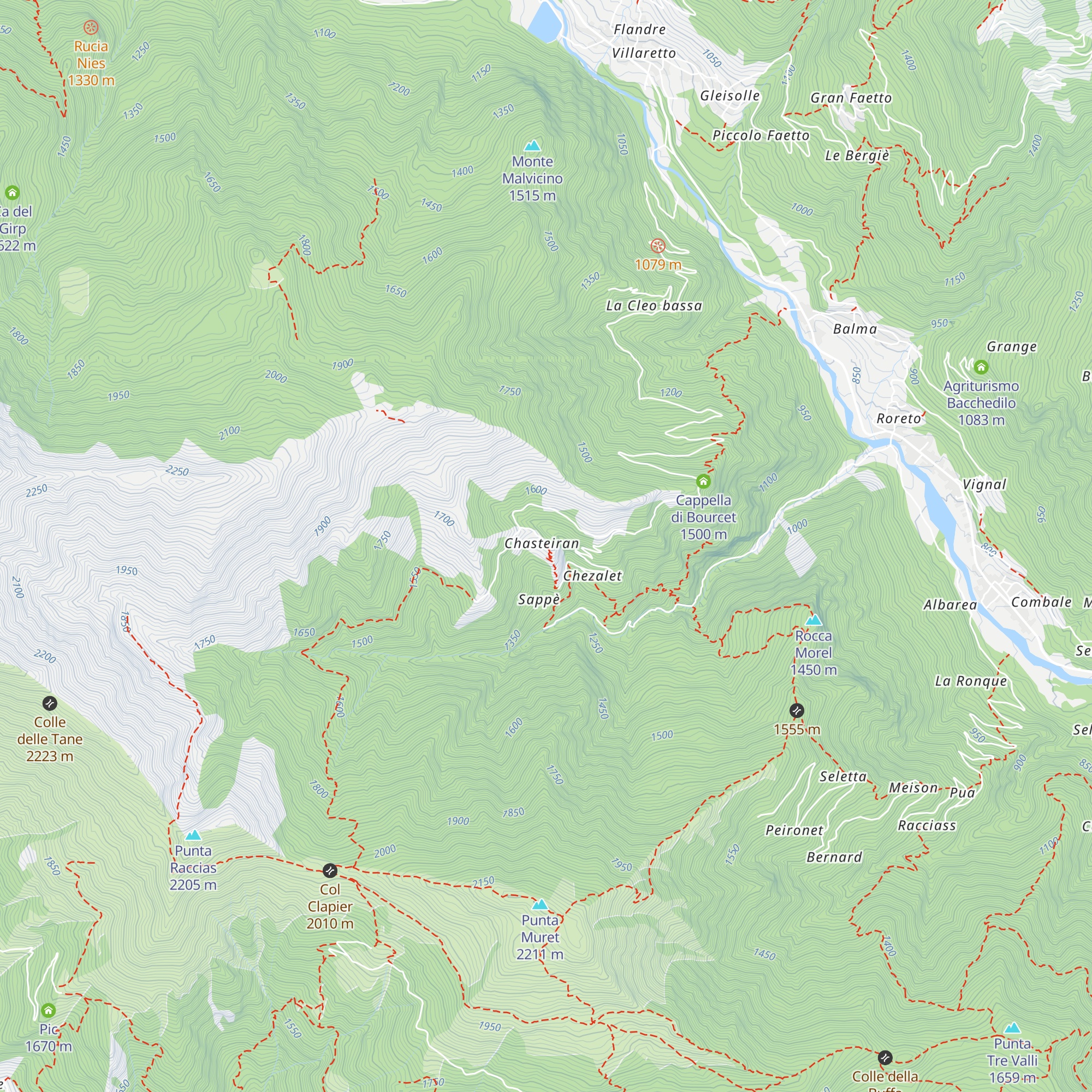 Rifugio Serafin map