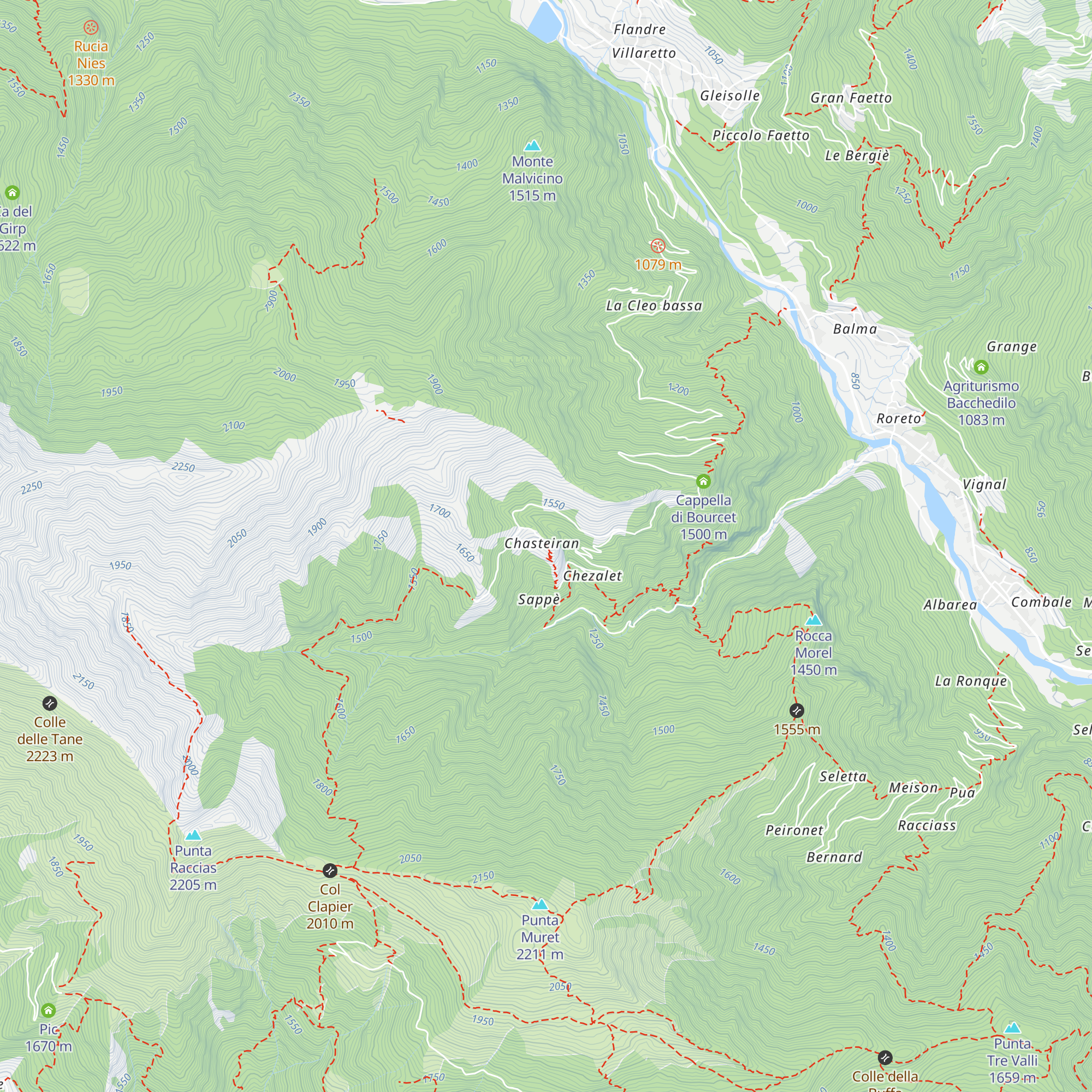 Rifugio Serafin map
