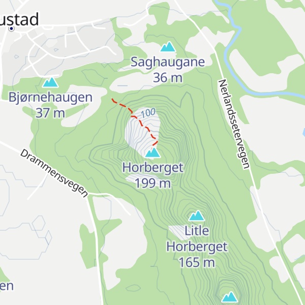 Map of Horberget