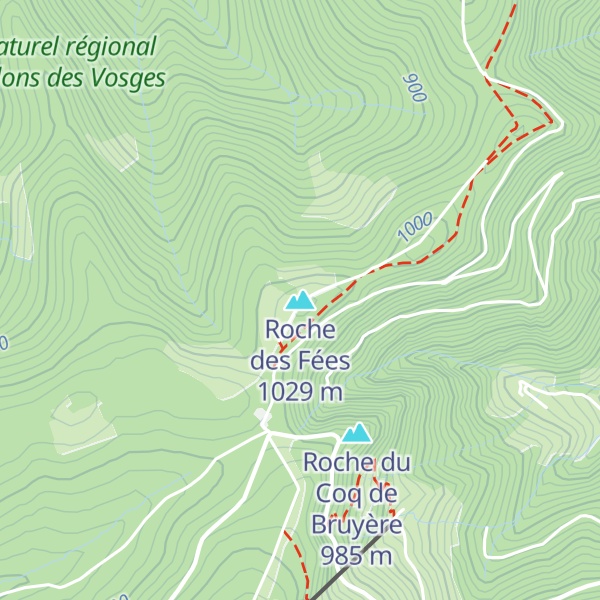 Map of Roche des Fées