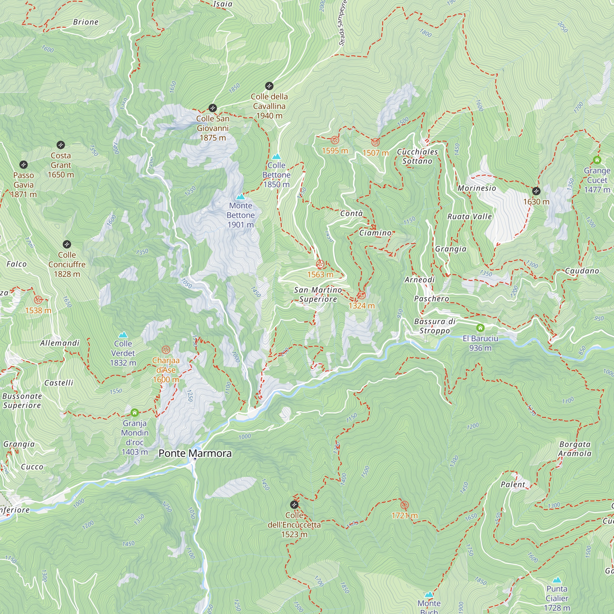 Posto Tappa map