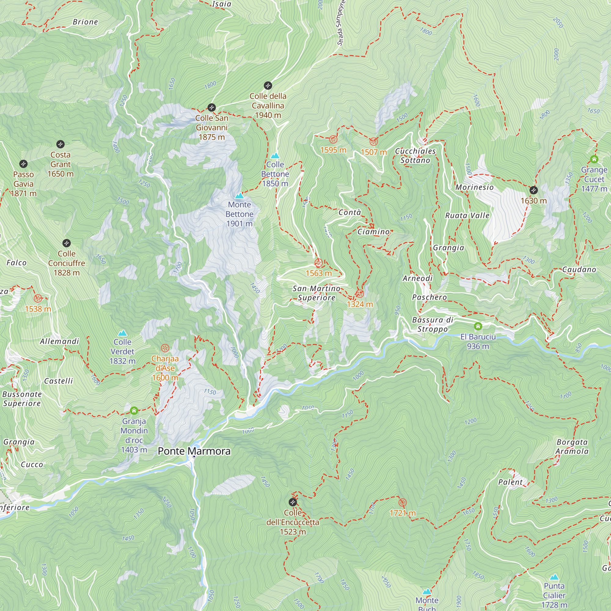 Posto Tappa map