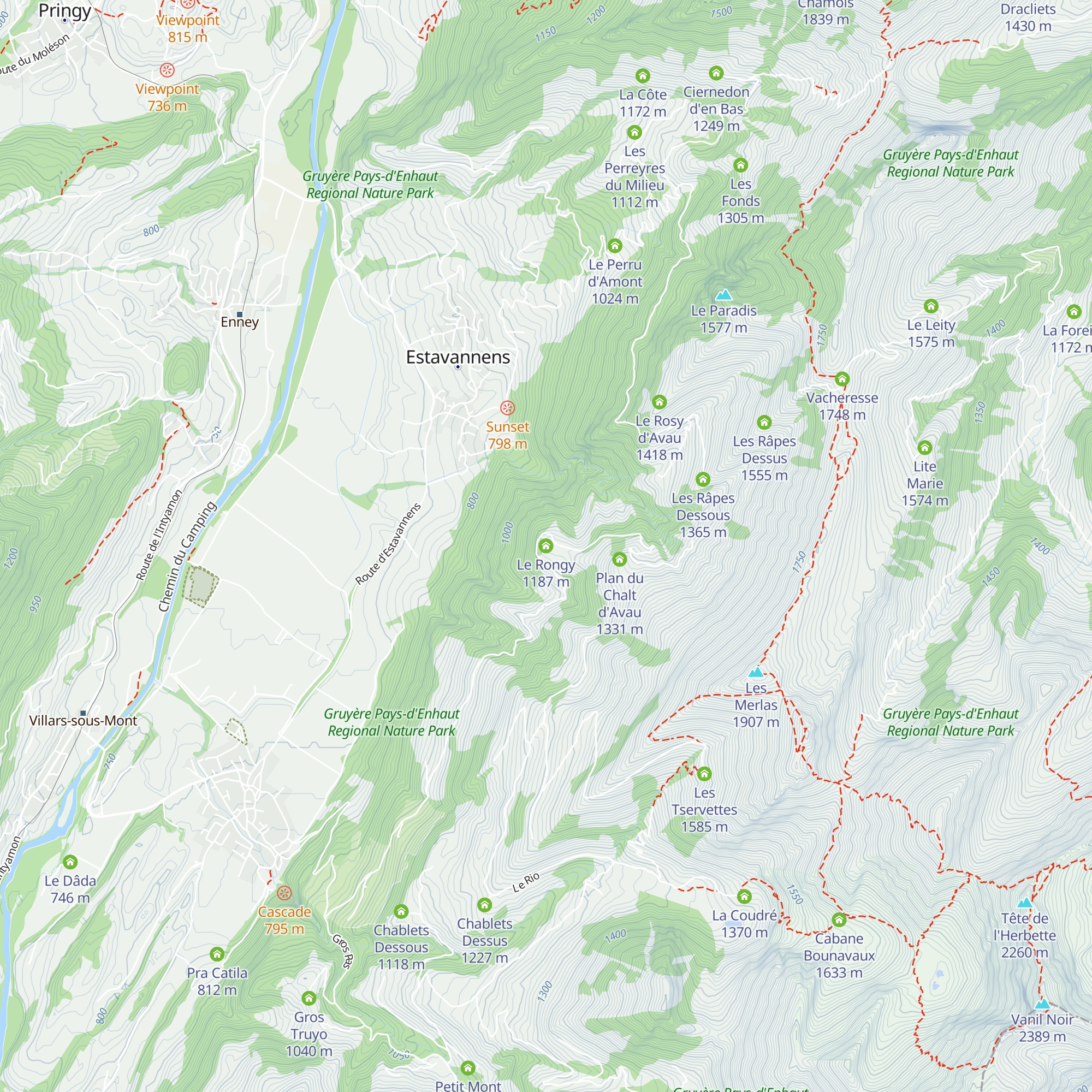 Le Rongy map