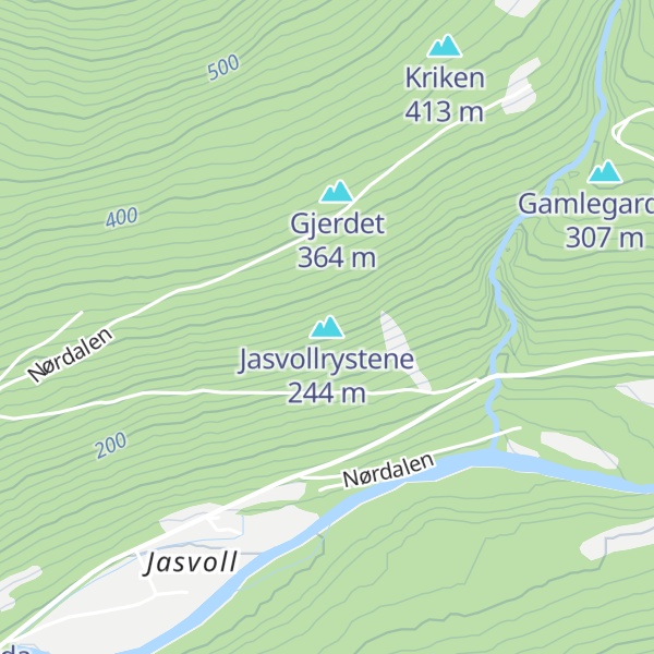 Map of Jasvollrystene