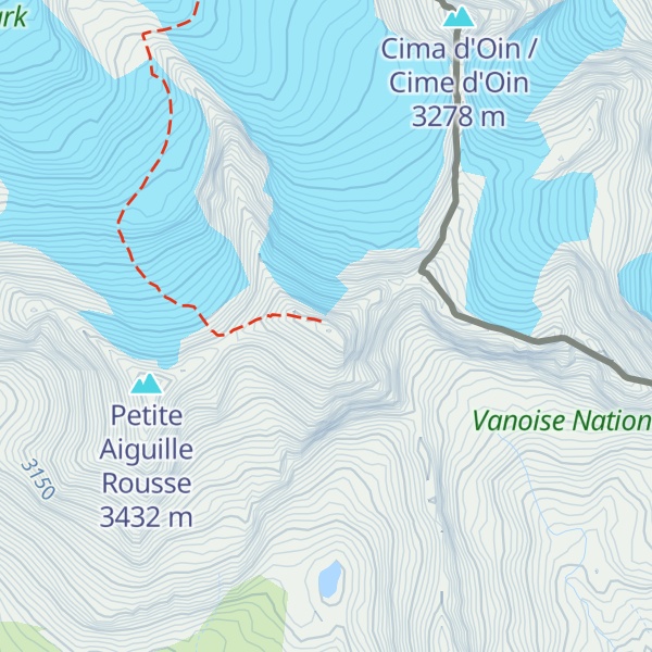 Map of Grande Aiguille Rousse