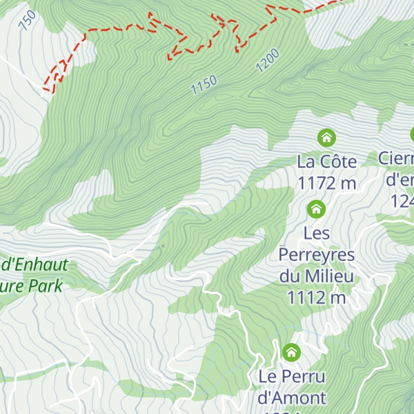 Map of Les Recardets