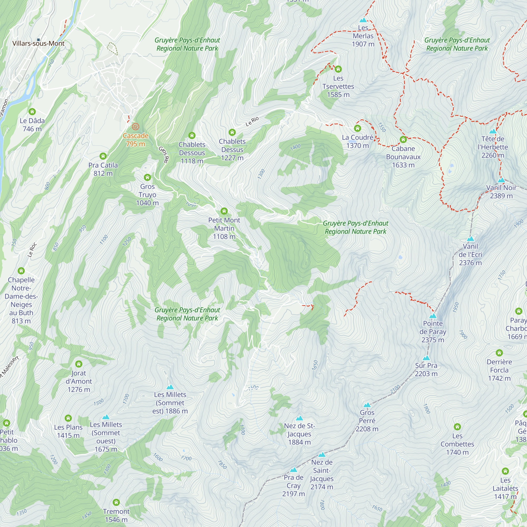 Cierna Novalla-Dessous map