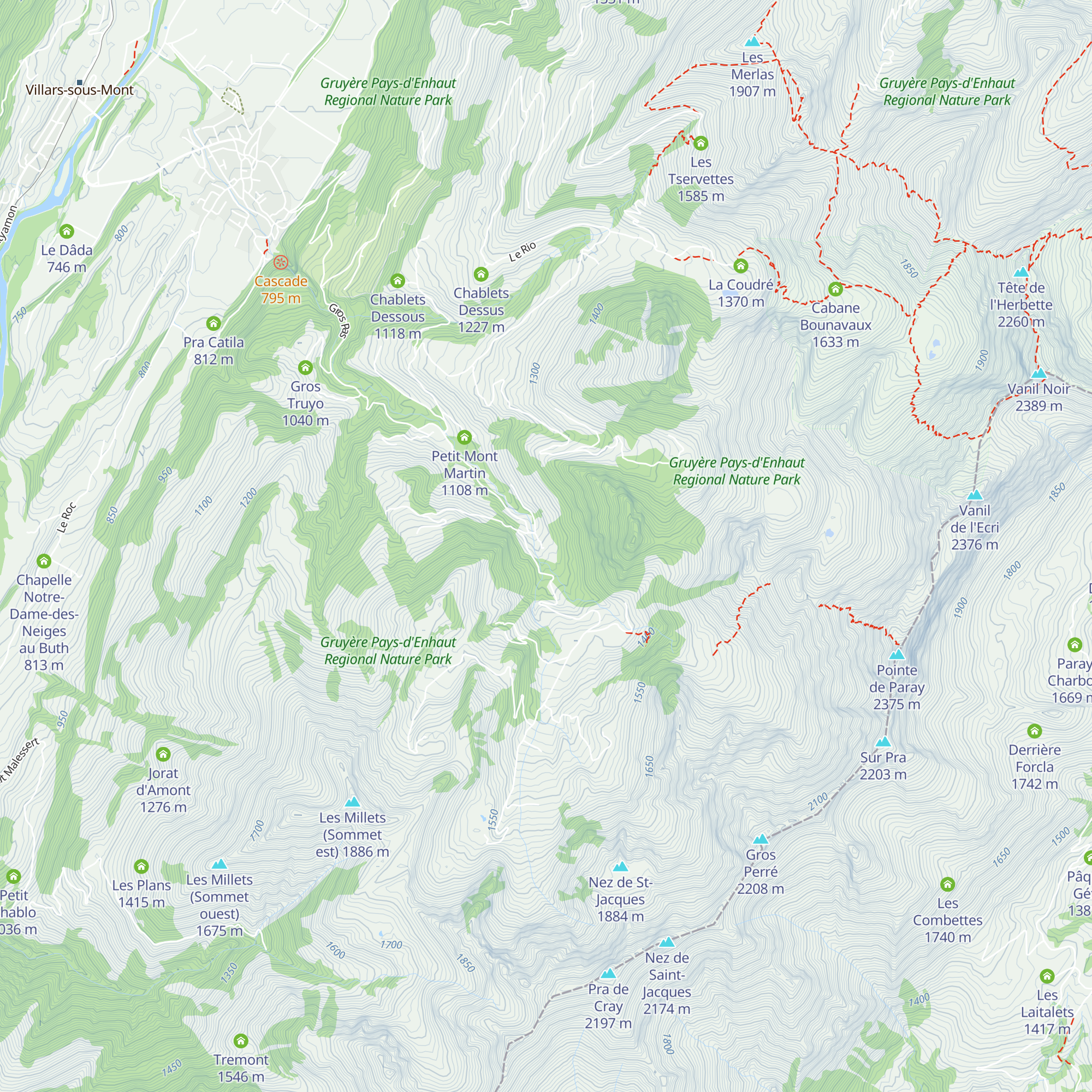 Cierna Novalla-Dessous map