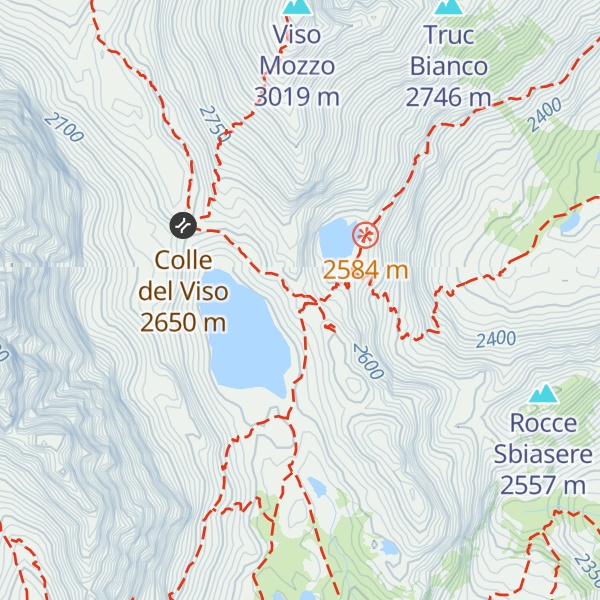 Map of Rifugio Quintino Sella