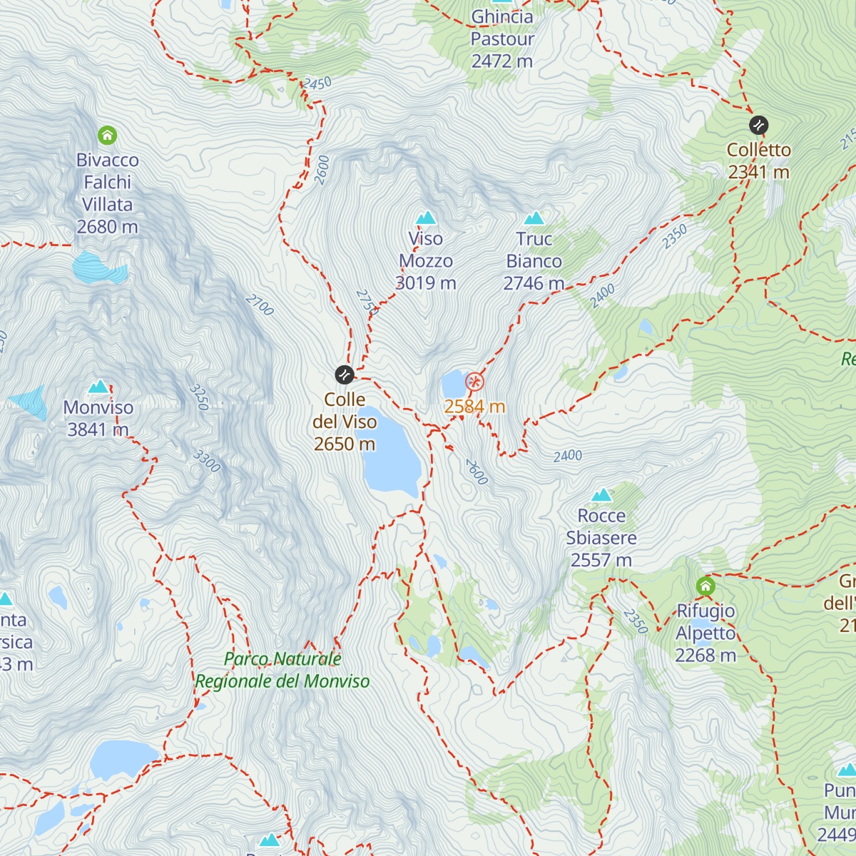 Rifugio Quintino Sella map