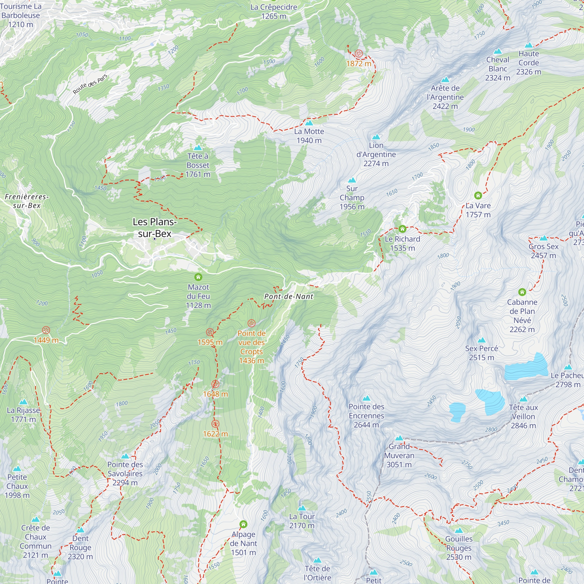 Auberge et Restaurant du Pont de Nant map