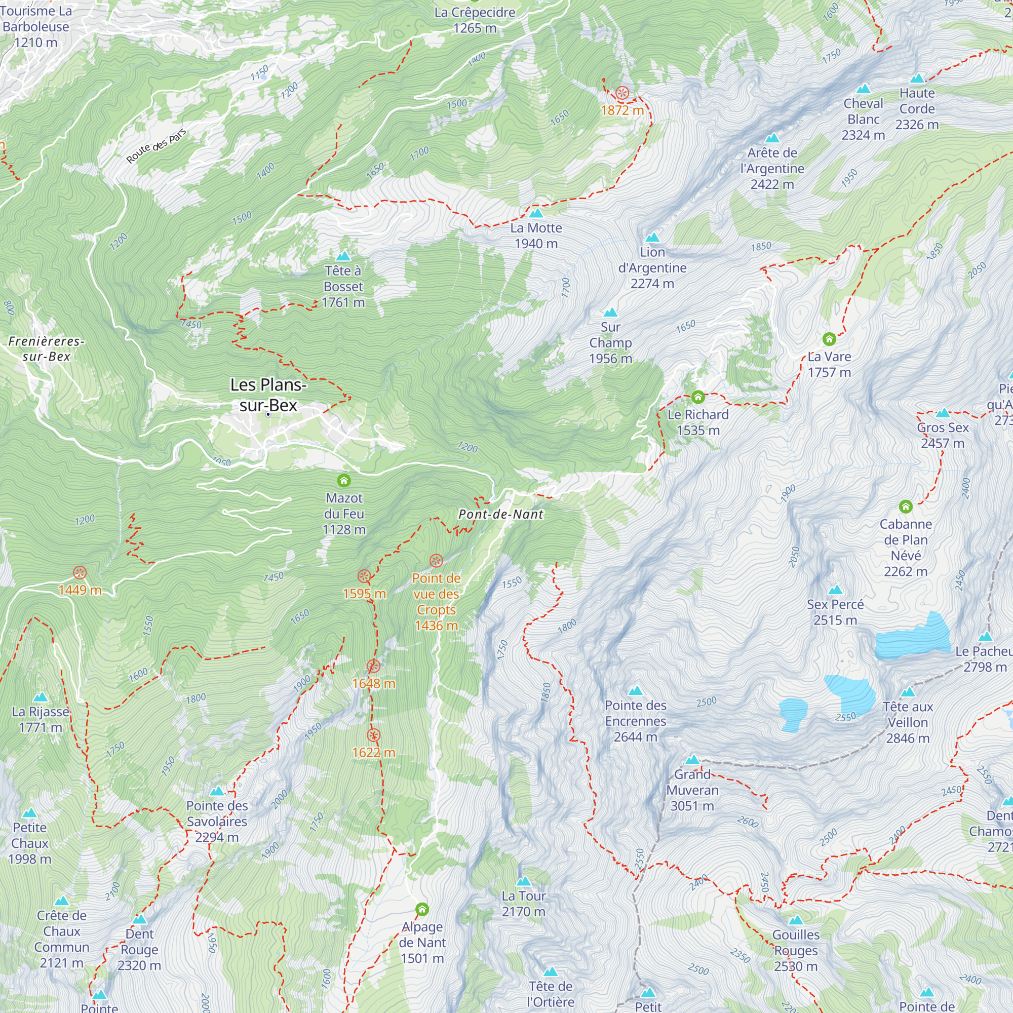 Auberge et Restaurant du Pont de Nant map