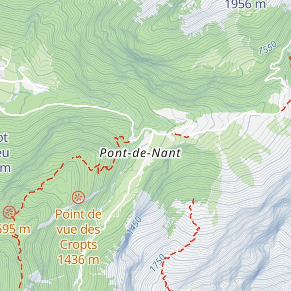 Map of Auberge et Restaurant du Pont de Nant
