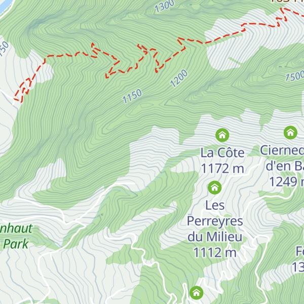 Map of Le Chavuty