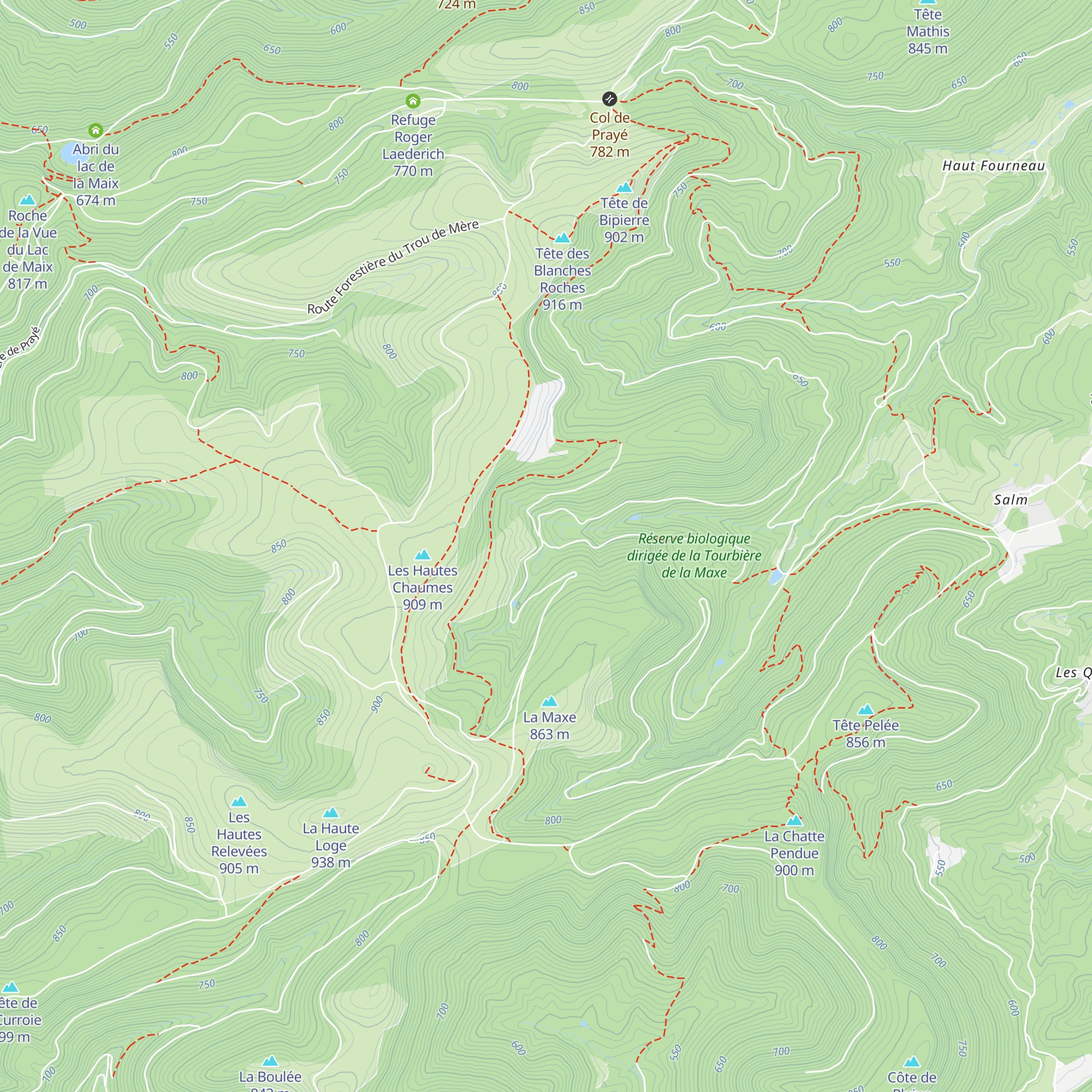 Cabane de la Maxe map