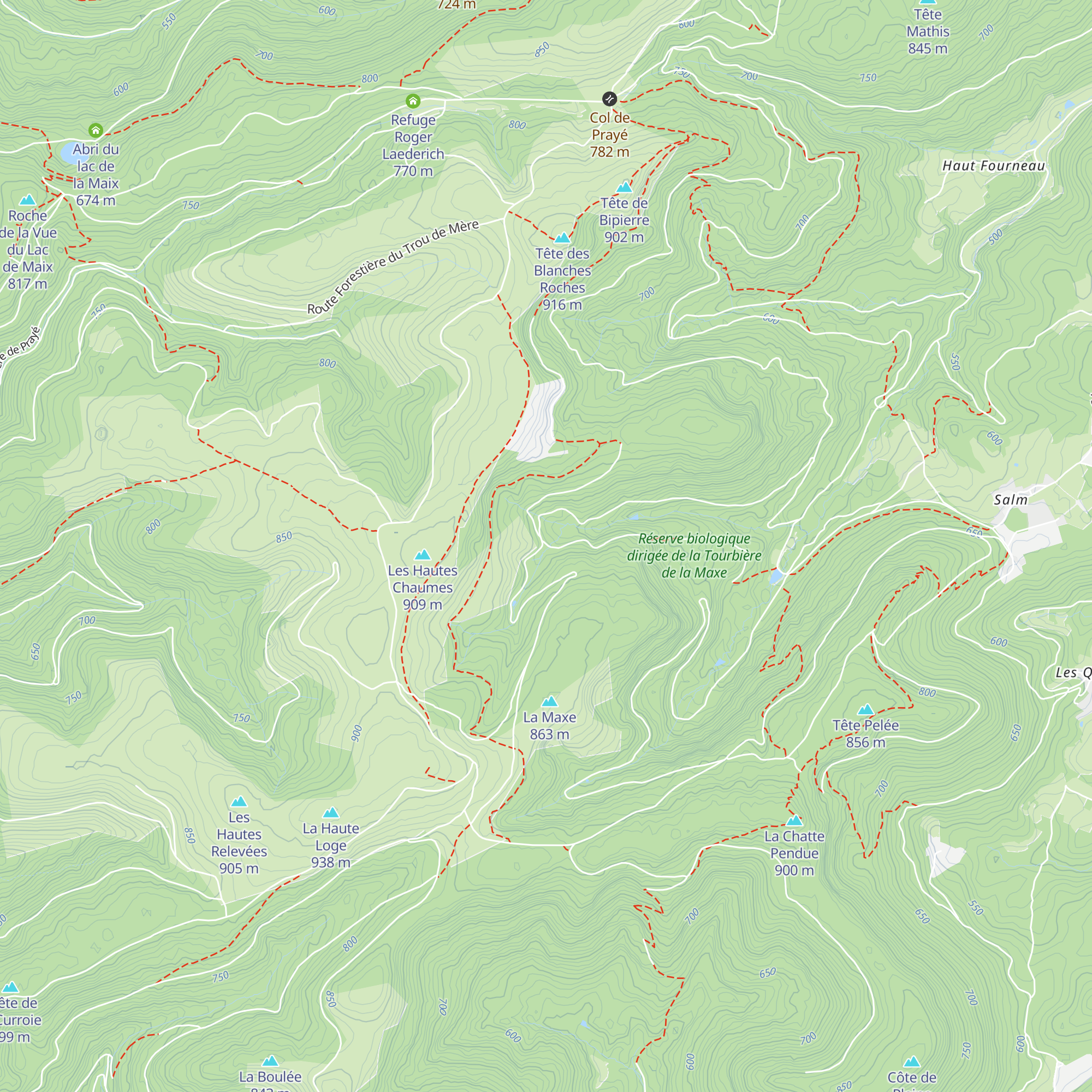 Cabane de la Maxe map