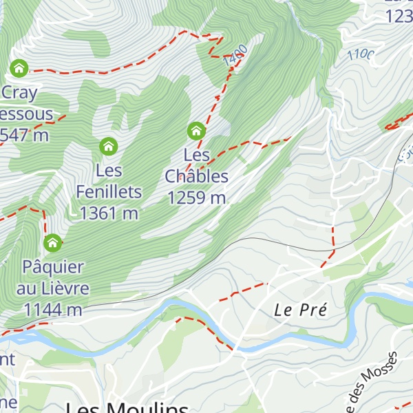 Map of Les Chenolettes